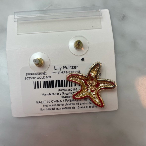 Lilly Pulitzer Gold Starfish Jewelry - Picture 8 of 8